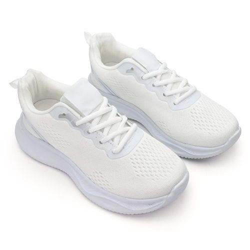 Baskets Femme, En Textile, Ps036, Blanc 38 Eu