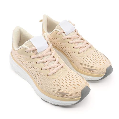 Baskets Femme, En Textile, Ps052, Beige 40 Eu