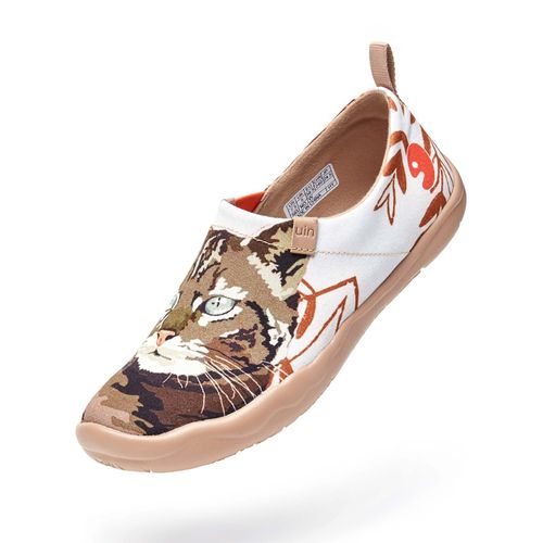Baskets Lgres Pour Femmes,Chaussures De Marche,Plates,Dcontractes,Peintes  Fleurs,De Voyage,Mocassins Avec Chat Mignon - 46