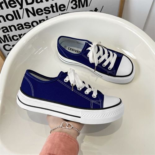 Baskets Montantes En Toile Pour Femmes,Chaussures Dcontractes Pour tudiants,Mode D't - 36