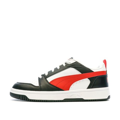 Baskets Noires/Blanches/Rouges Homme Puma Rebound V6 Low - 42 1/2