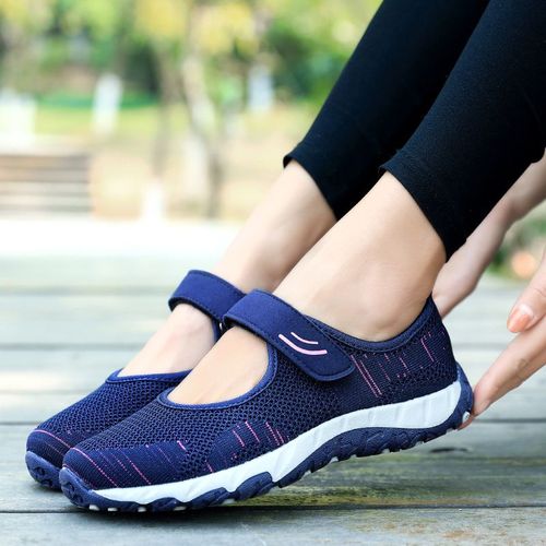 Baskets Plates En Maille Respirante Pour Femmes,Chaussures  Plateforme Dcontractes,Mode Printemps Et Automne, - 38