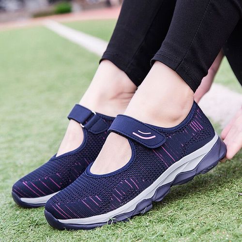 Baskets Plates En Maille Respirante Pour Femmes,Chaussures  Plateforme Dcontractes,Mode Printemps Et Automne, - 41