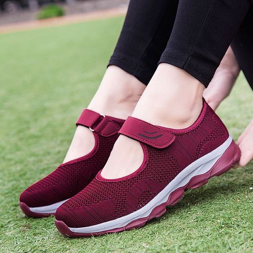 Baskets Plates En Maille Respirante Pour Femmes,Chaussures  Plateforme Dcontractes,Mode Printemps Et Automne, - 41
