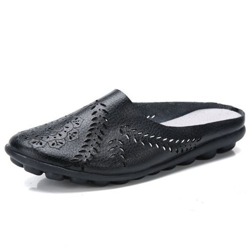 Baskets Rondes Dcontractes Pour Femme,Chaussures Plates Et Ajoures,Mocassins  Enfiler,Couleur Unie,Grande Taille,t 2023 - 40