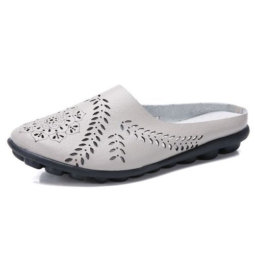 Baskets Rondes Dcontractes Pour Femme,Chaussures Plates Et Ajoures,Mocassins  Enfiler,Couleur Unie,Grande Taille,t 2023 - 36