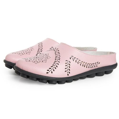 Baskets Rondes Dcontractes Pour Femme,Chaussures Plates Et Ajoures,Mocassins  Enfiler,Couleur Unie,Grande Taille,t 2023 - 40