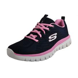 Skechers Get Connected Memory Foam Femmes Chaussures De Running Sport Athletisme Taille 40 Couleur Bleu marine Rose Rakuten