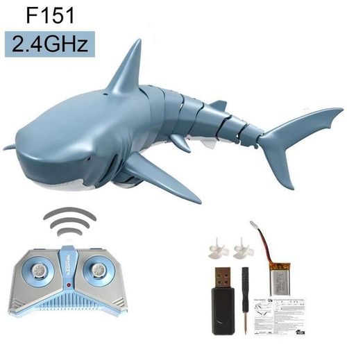 Bateau De Requin F151 Rc, Simulation De Baleine Bleue, Hors-Bord De Piscine Sous-Marine, Jouet De Natation Pour Enfants, Mini Bateaux De Course lectriques