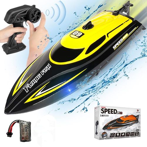 Bateau Tlcommand 2,4 G Pour Enfants Et Adultes  Jaune,  Partir De 5 Ans