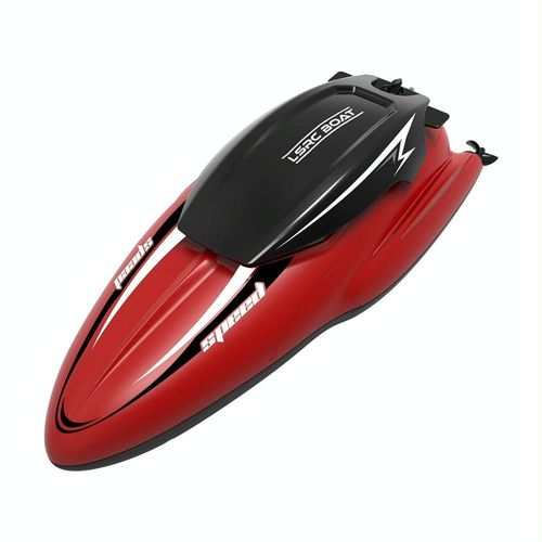 Bateau Tlcommand Rapide Double Hlice 35cm Vert 15-20km/h 30min Autonomie Rouge YONIS