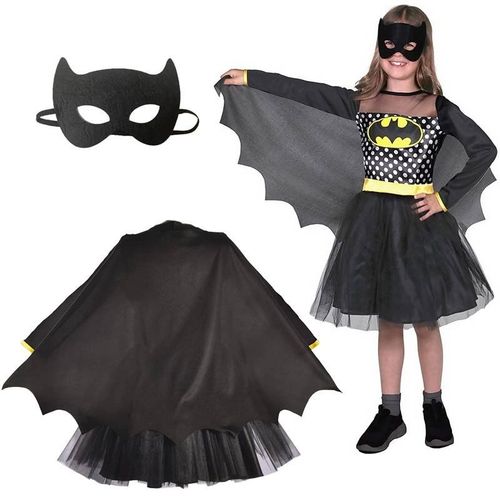 Batgirl Fashion Costume Comics - Taille 5-7 Ans