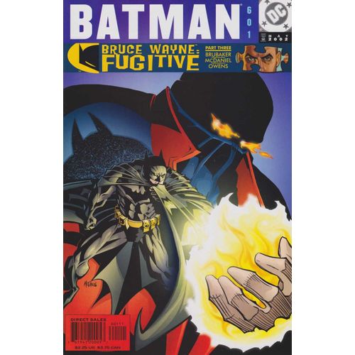 Batman # 601 ( V.O. 2002 ) *** Bruce Wayne : Fugitive Part 3 **   de Brubaker / S. McDaniel  Format Broch 