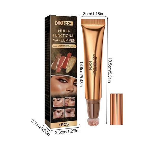 Bton De Fard  Joues Liquide, Longue Dure, Surligneur Et Bronzant, Avec Applicateur  Coussin D'air, Blush Liquide Multifonctionnel Pour Femmes