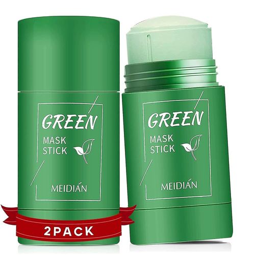 Bton De Masque De Th Vert Pour Le Visage (2pcs), Dissolvant De Points Noirs, Nettoyage En Profondeur Des Pores, Hydratant, claircissant Pour Les Hommes Et Les Femmes