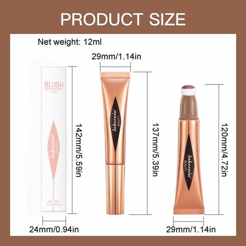 Bton De Surligneur  Blush 3 En 1, Bton De Surligneur  La Crme, Polyvalent, Ajoute Des Mlanges Scintillants Sans Effort