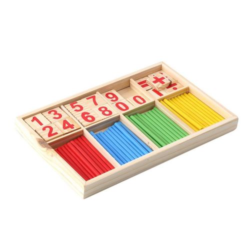 Btons De Comptage En Bois, Manipulateurs Mathmatiques, Intelligence, Mthode Montessori, Calcul Des Couleurs En Bois, Jouet D'veil