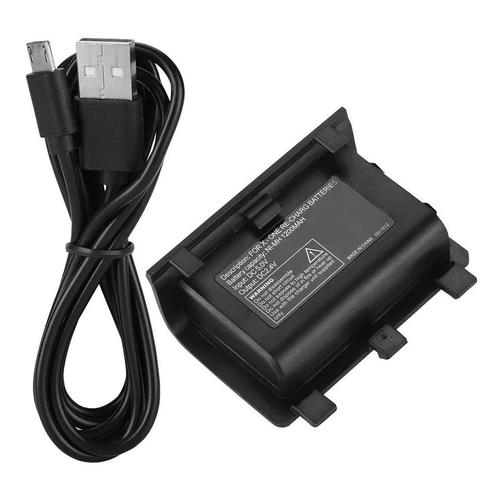 Batterie + Cble Chargeur Usb Pour Manette Sans Fil Xbox One - 1200 Mah