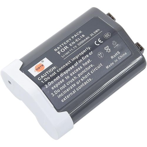 Batterie de rechange compatible avec Nikon EN-EL18 EN-EL18b avec appareil photo Nikon D4 D4S D800 D800 D800 3200 mAh