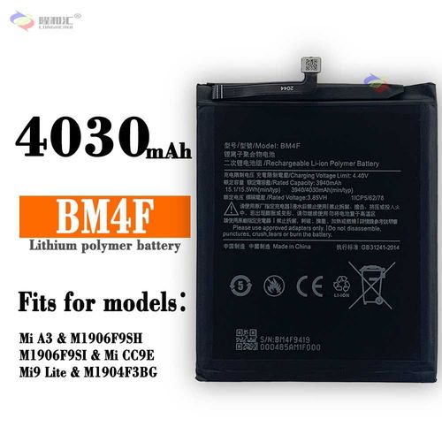 Batterie De Remplacement,Compatible Avec La Batterie De Tlphone Portable Xiaomi Mi A3/M1906f9sh/Mi9 Lite Bm4f