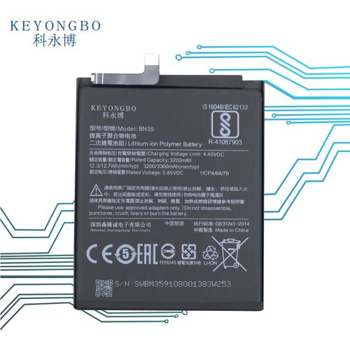 Batterie De Remplacement,Convient Pour La Batterie De Tlphone Portable Redmi 5 Nouvelle Batterie Intgre Miui Xiaomi Redmi 5 Bn35 De Grande Capacit