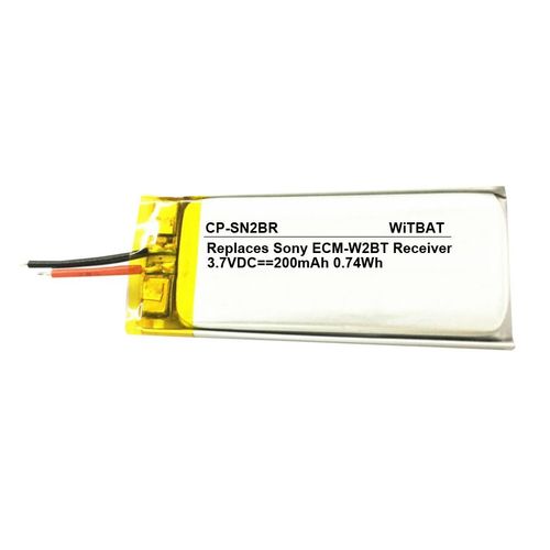 Batterie de remplacement,Convient pour la batterie du rcepteur de microphone sans fil Sony ECM-W2BT LIS1652HNPC