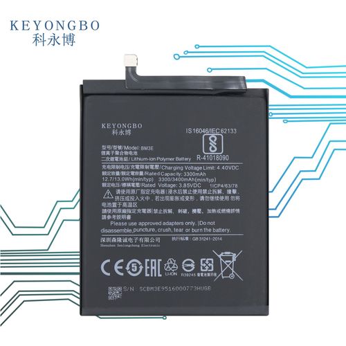 Batterie De Remplacement,Convient Pour Miui Xiaomi Mi 8 Mi8 Batterie De Tlphone Portable Bm3e Tableau lectrique Intgr Batterie Au Lithium Neutre De Grande Capacit