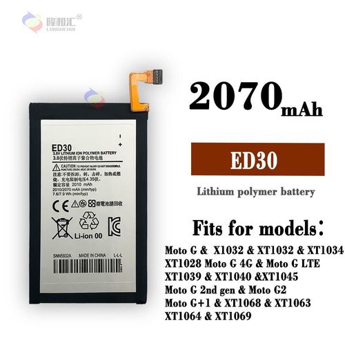 Batterie De Remplacement,Convient Pour Motorola G Droid Mini Xt1032 Xt1039 Xt1064 Batterie De Tlphone Portable Ed30
