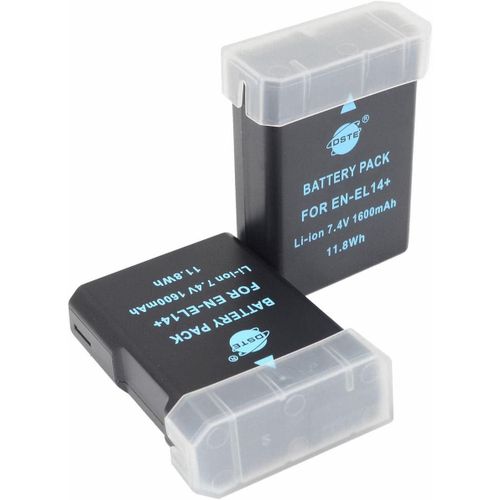Batterie de Remplacement en 2 pices EN-EL14 Batterie Compatible pour Nikon D3100 D3200 D3400 D3500 D5100 D5200 D5300 Coolpix P7000 P7100 P7700