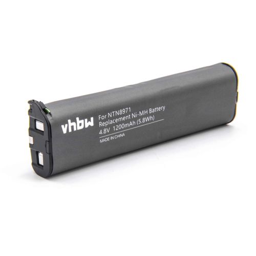 Batterie De Remplacement Vhbw Pour Motorola Snn4802a, Snn4933a, Ntn8971b Pour Radio, Talkie-Walkie (1200mah, 4.8v, Nimh)
