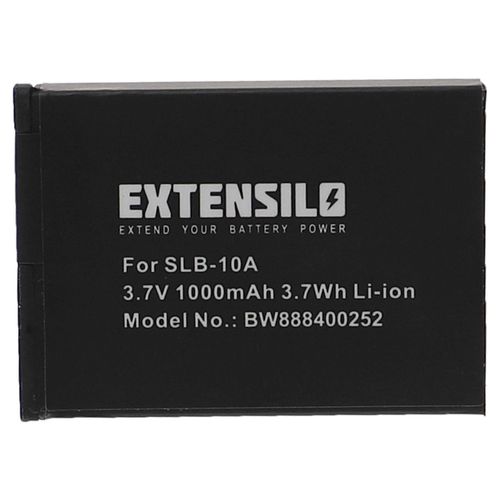Batterie EXTENSILO compatible avec les appareils photo Samsung WB151F, WB200F, WB201F, WB500, WB152F, WB151, WB250, WB250F, WB280F, WB2100 (1000 mAh, 3.7 V, Li-ion)