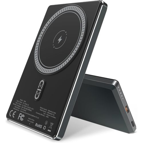 Batterie Externe Mag-Safe Powerbank: 5000mah Power Bank 9mm Slim Portable Chargeur Sans Fil Batterie Induction Avec Rapide Cable Usb-C Pd 20w Compatible Avec Iphone 16/15/14/13/12 Pro/Pro Max