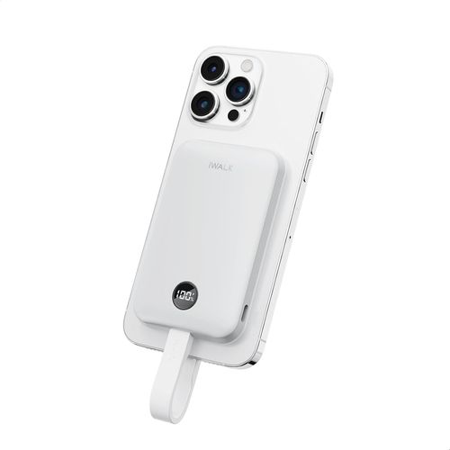 Batterie Externe Magntique 10000mah, Compatible Avec Magsafe Et Qi2, Chargeur Sans Fil 15w, Power Bank 30w Usb-C Charge Rapide, cran Led, Pour Iphone 16/15/14/12 Et Samsung Galaxy S24