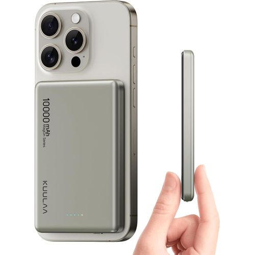Batterie Externe,Mini Power Bank Magntique Sans Fil 10000mah 20w Power Bank Induction Usb C Charge Rapide Pd 3.0 Compatible Avec Iphone 15 14 Plus Pro Max Iphone 13 12 Coque (Natu[Ind6170764]