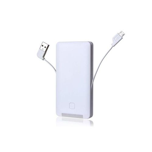 Batterie Externe Portable 6000 Mah Tout En Un Pour Android Et Apple - Blanc