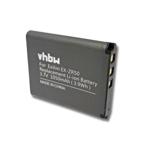 Batterie Li-Ion 1050mAh (3.7V) vhbw pour camra camscope vido Casio Exilim EX-ZR50 comme Casio NP-160.