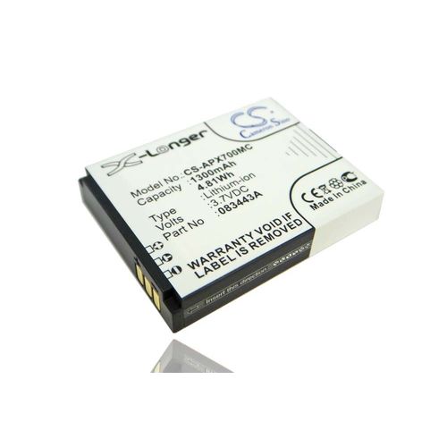 Batterie Li-Ion 1300mAh (3.7V) vhbw pour camscope, camra embarque ISAW ActionPro X7 comme A1, 083443A.