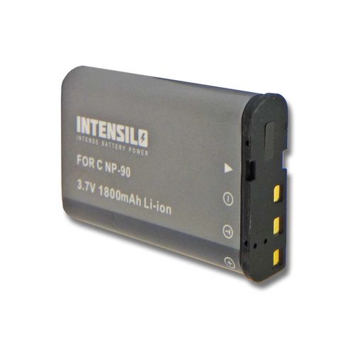 Batterie Li-Ion INTENSILO 1800mAh (3.7V) pour appareil photo, camscope CASIO Exilim EX-H10, EX-H15 HI-Zoom, EX-H20G, EX-FH100 .Remplace: NP-90.