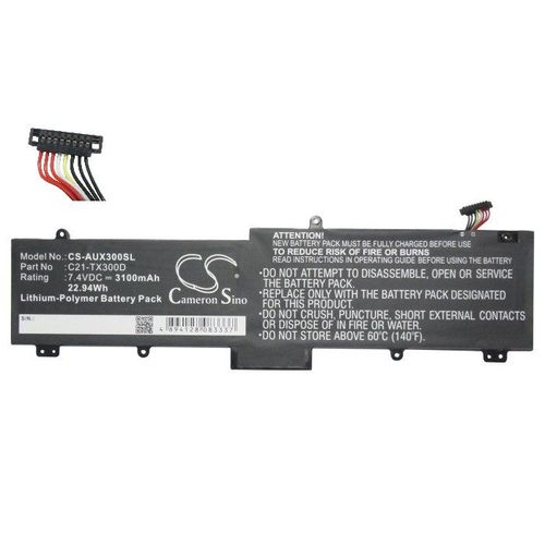 Batterie Li-Polymer 7,4v 3100mAh / 22.94Wh type 0B200-00310100, C21-TX300D pour ASUS Transformer Book TX300, Transformer Book TX300C, TransformerBook TX300CA, TX300CA, TX300CA-DH71, TX300K3317CA, TX30