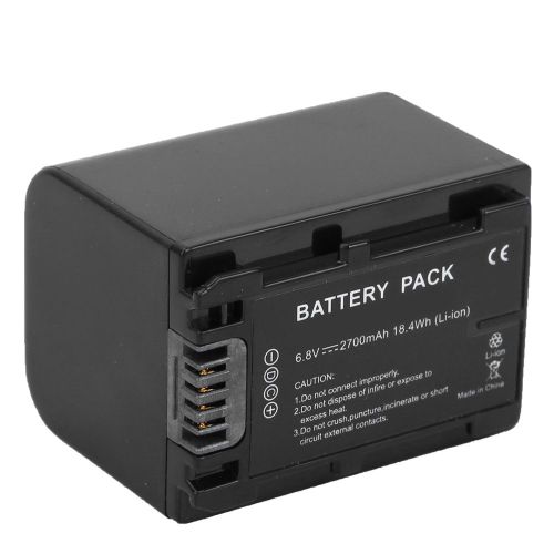 Batterie Lithium-Ion Rechargeable Np-Fv70 2700 Mah Pour Appareil Photo Sony Np-Fv30 Fv50 Fv90 Fv100 Fv120