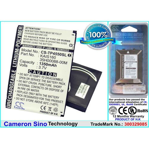 Batterie Pda Smartphone Htc Htc Tytn Ii , P4550 , Kaiser , Kaiser100 , Kaiser 110 , Kaiser 120 , Kaiser 140haute Capacite Avec Capot