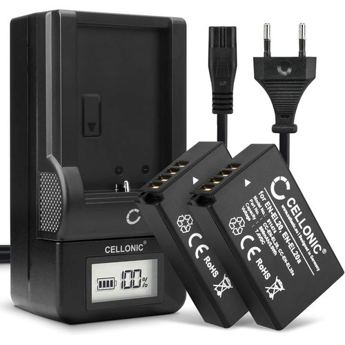 Batterie Pour Camra Compatible Avec Nikon Coolpix P1000, P950, En-El20A, En-El20 (7.4V, 800Mah) 2 Pices + Chargeur[GOP6255494]
