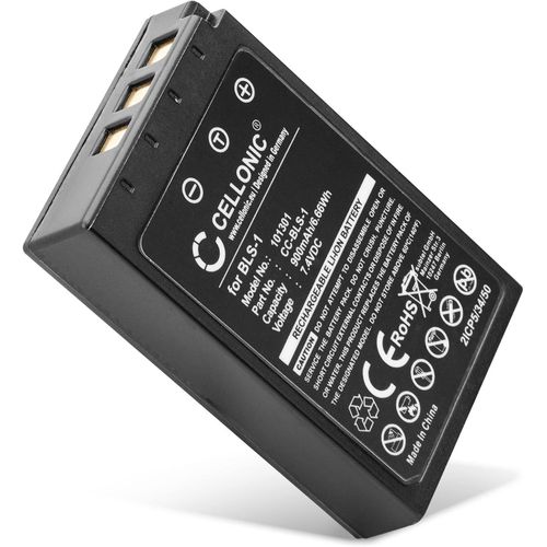Batterie pour Camra, Compatible avec Olympus Pen E-PL1, E-PL7, BLS-1, E-450, E-420 (7.4V, 900mAh)