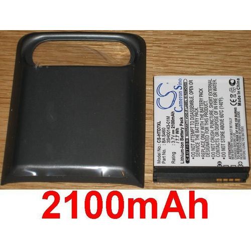 Batterie Pour Htc Hd7, Htc Pd29110, Htc T9292, P/N: 35h00143-01m, Ba S460 Bas460, Bd29100, Avec Cache, **2100mah**