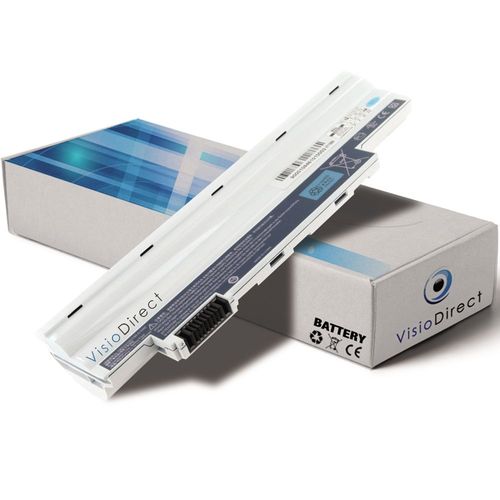 Batterie pour PACKARD BELL Dot S/B-017UK Dot S/B-003 IT Dot S E2 SPT Easynote Dot S Series 11.1V 4400mAh couleur blanc - Visiodirect -