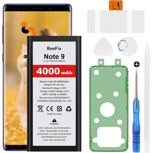 Batterie Pour Samsung Galaxy Note 9 Sm-G965f, 4000mah Lithium-Polymre Pour Galaxy Note 9 (Eb-Bn965abe) Avec Outils De Rparation Professionnels