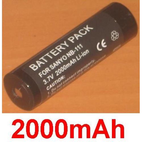 Batterie Pour Sony NB-111 NB111, MD-MS200, Sharp AD-MS10BT, MD-CS100, MD-MS100, MD-MS200, MD-SS70, Kyocera BP-1600R BP1600R,  Samurai 2100DG, Samurai 2100G **2000mAh**