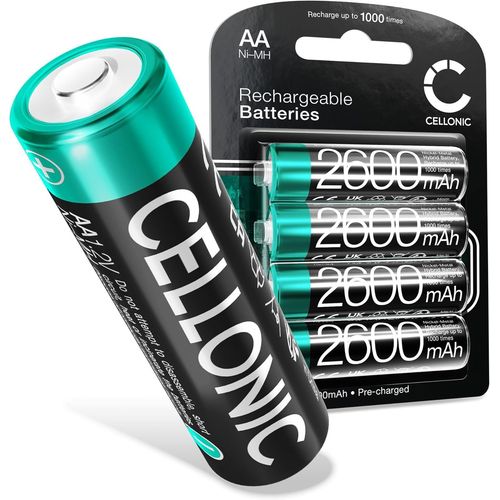 Batterie Remplacement AA NiMH Batterie 2600mAh (x4) 4X AA 2600mAh pour Sony Cyber-Shot DSC-H300 DSC-H200 DSC-H5 DSC-H1 DSC-H2 NH-AA-2DB Appareil Photo camra Action cam accu