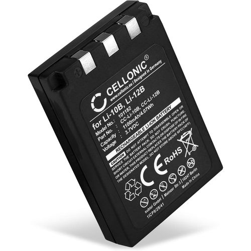 Batterie Remplacement LI-10B,LI-12B 1100mAh pour Olympus C-770 C-765 Ultra Zoom C-760 C-50 Zoom C-60 C-70 C-5000 C-7000 FE-200 Stylus 300 Mju 400 Appareil Photo camra Action cam accu