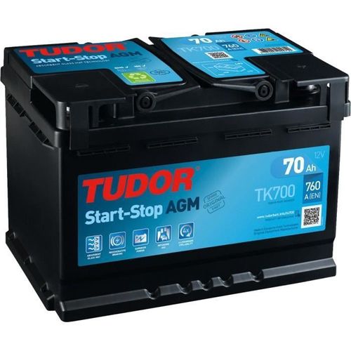 Batterie Tudor Start-Stop Agm 70ah/760a (Tk700)